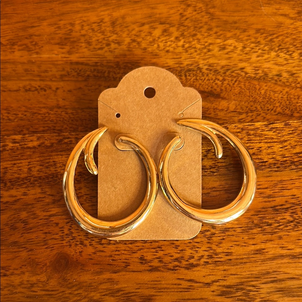 Elegant Golden Hoop Earrings